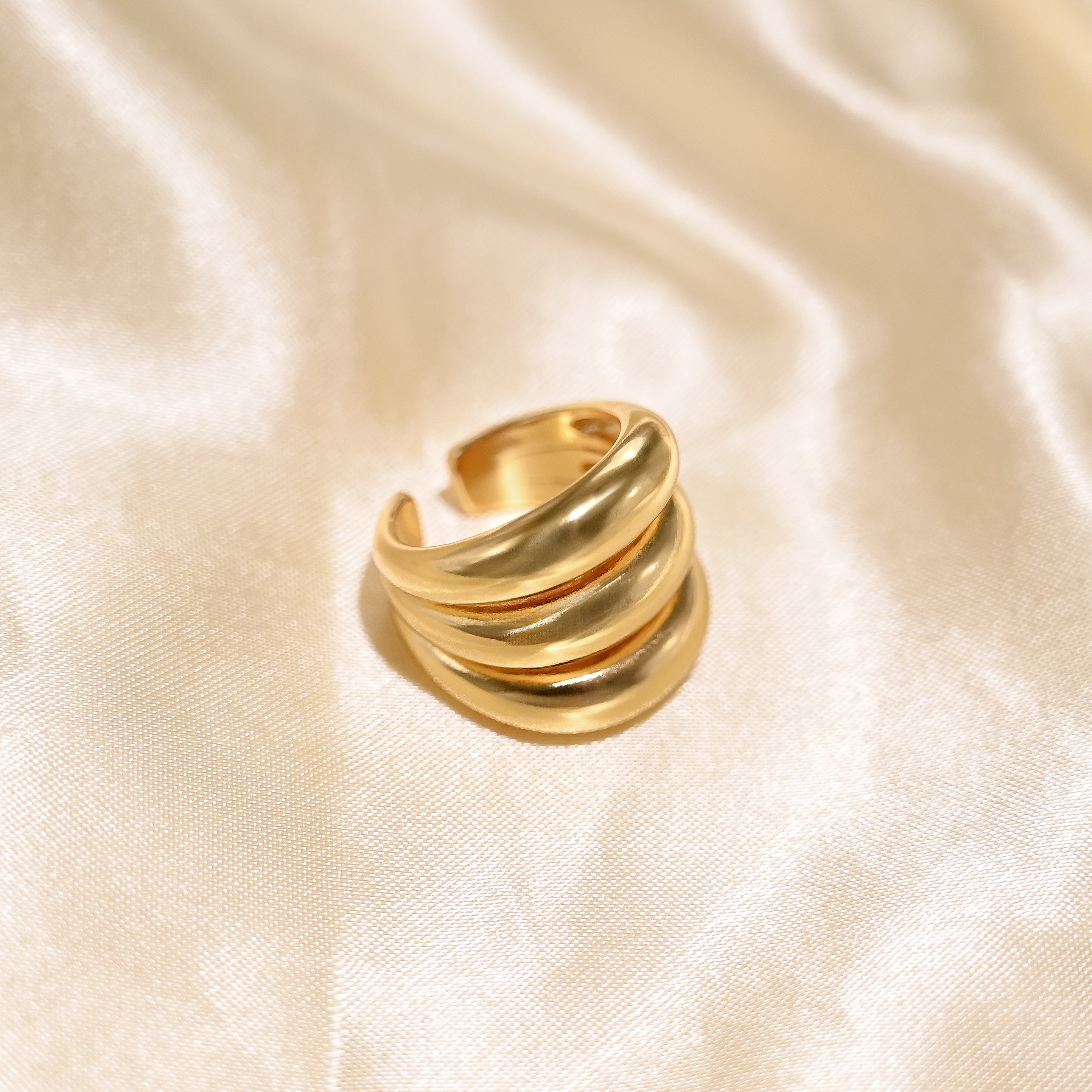 Doubler Bubble Ring | 18k Gold Plated