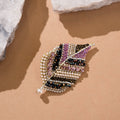 Rhinestone Crystal Leaf