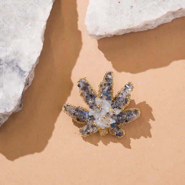 Ice Blue Maple Leaf