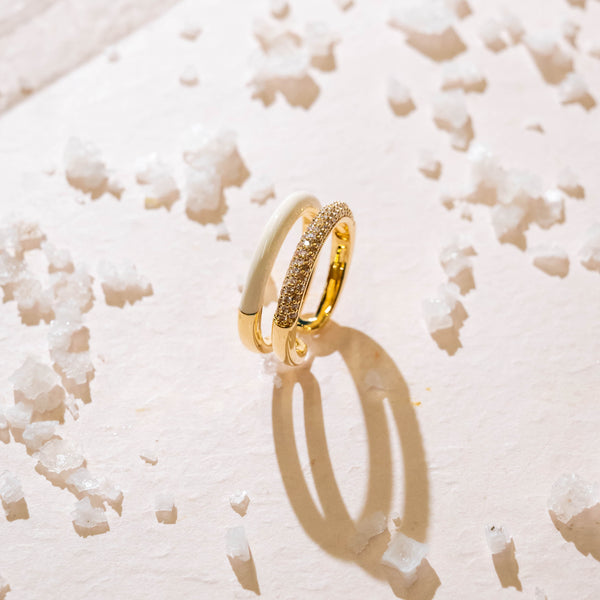 Enamel and Diamond Layered