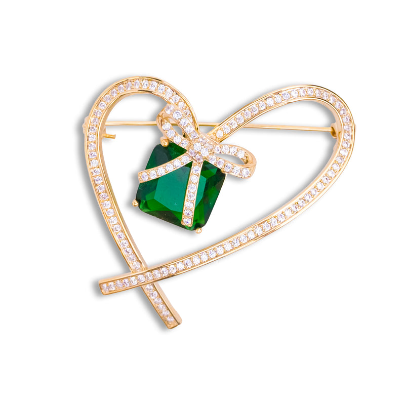 Green Emerald Heart