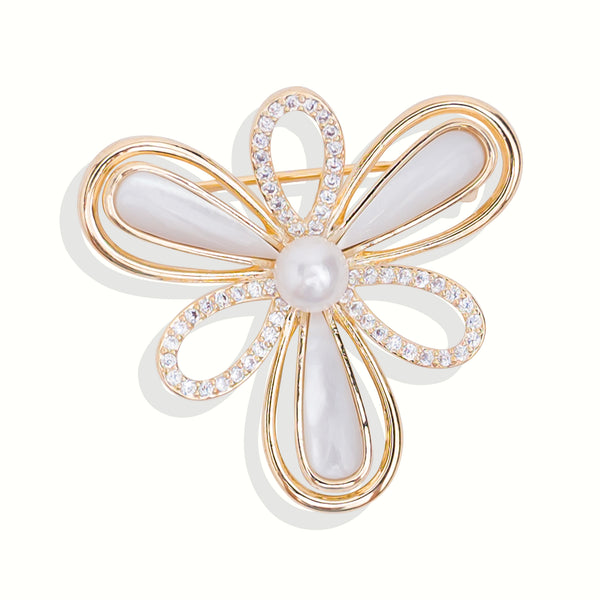 Rhinestone Faux Pearl