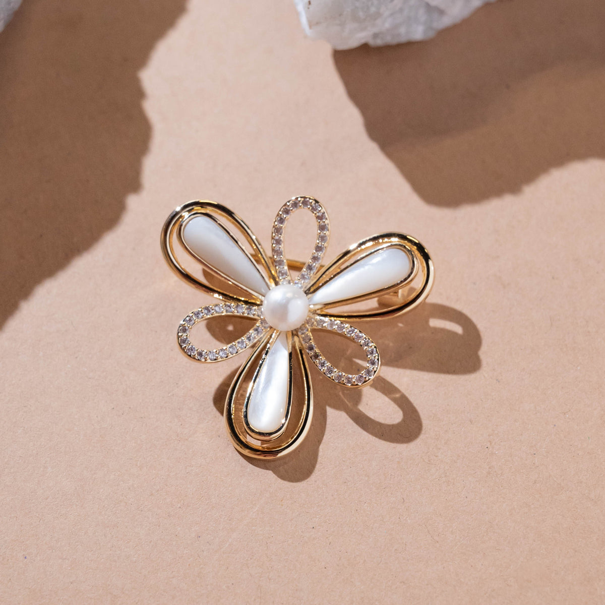 Rhinestone Faux Pearl