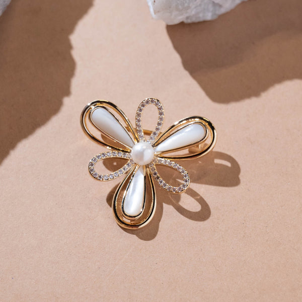 Rhinestone Faux Pearl