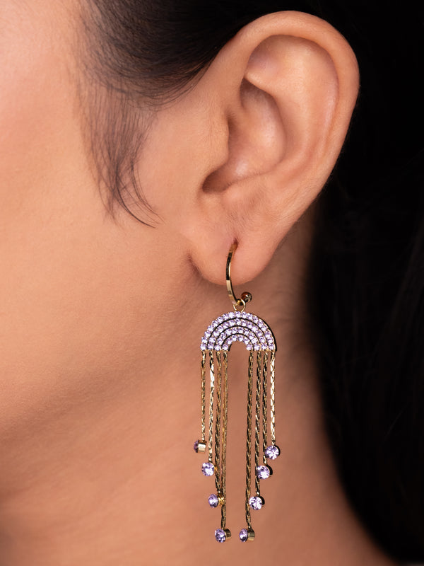 Layered Stone Embellished Dangler