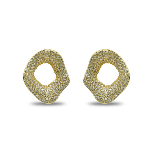 CZ White Stone Studded