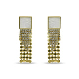 Studded Block Tasseled Drop