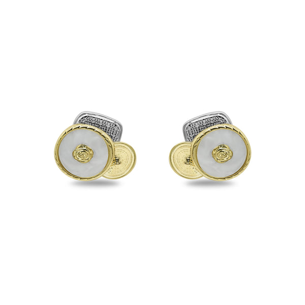 Two-Tone Pearl Stud