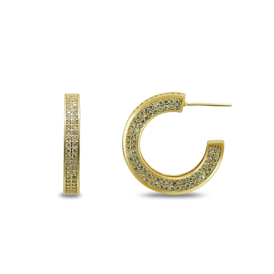 Infinite Light Diamond Hoops Earrings