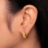Textured Half Hoops