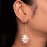 Rhinestone Pearl Drop