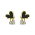 Enamel Heart Stud