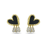 Enamel Heart Stud