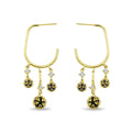 Flapper Girl Pearl Hoops
