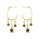 Flapper Girl Pearl Hoops