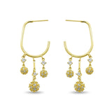 Flapper Girl Pearl Hoops