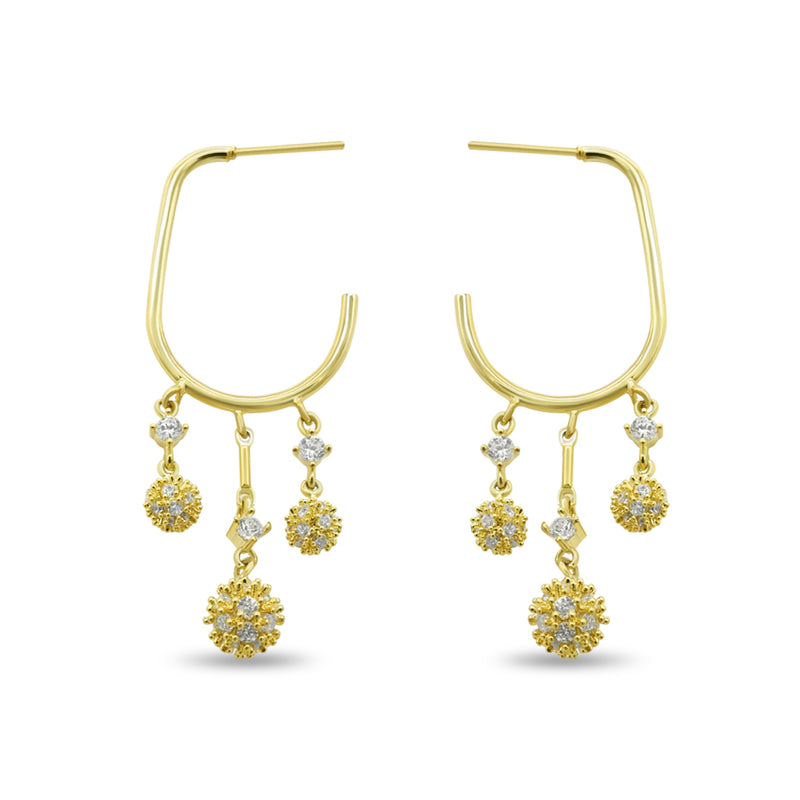 Flapper Girl Pearl Hoops