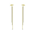 Contemporary Knot Long Tassel Drop