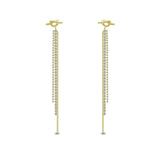 Contemporary Knot Long Tassel Drop
