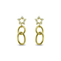 Star Top Metal Hoop Drop