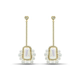 Rhinestone Pearl Drop