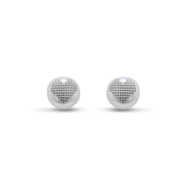 Round Heart Stud