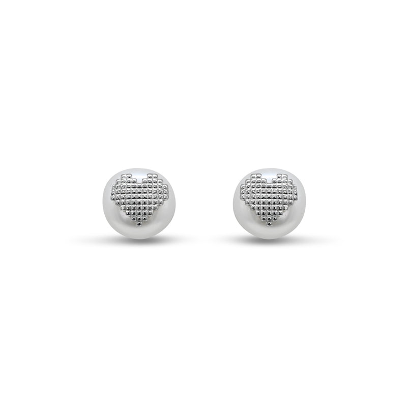 Round Heart Stud