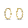 Studded Link Hoop