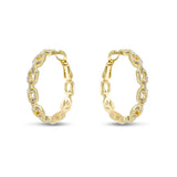 Studded Link Hoop