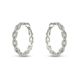 Studded Link Hoop