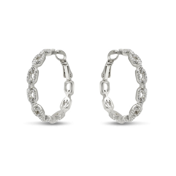 Studded Link Hoop