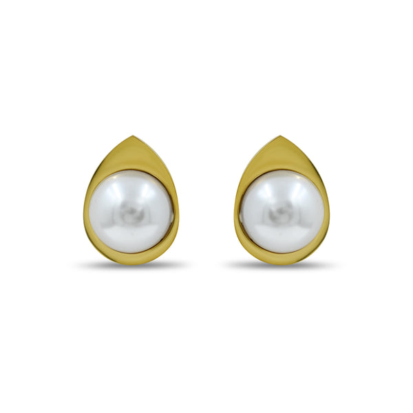 Half Pearl Studs