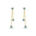 Gold Evil Eye Dangle