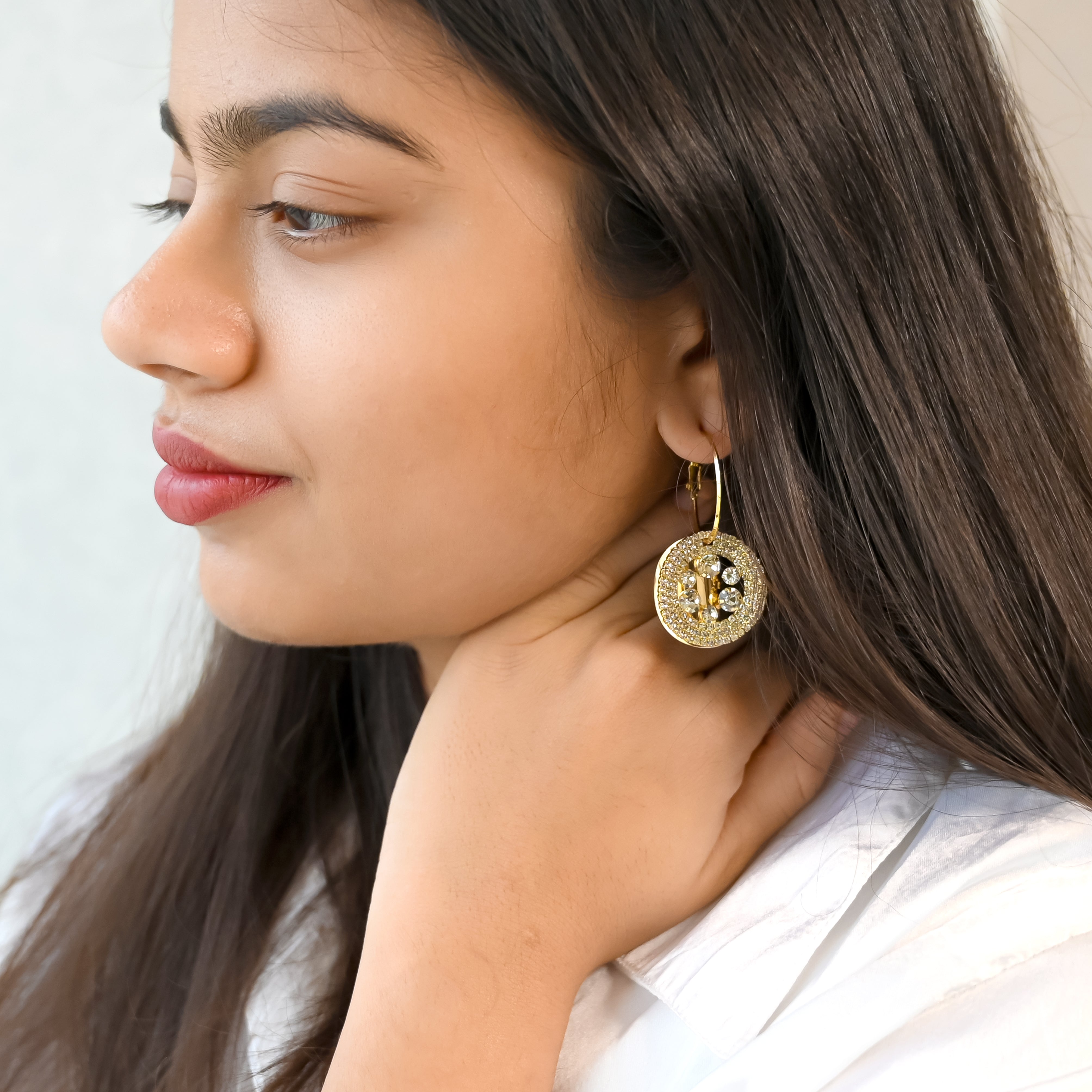 Twin Circle With Diamonds