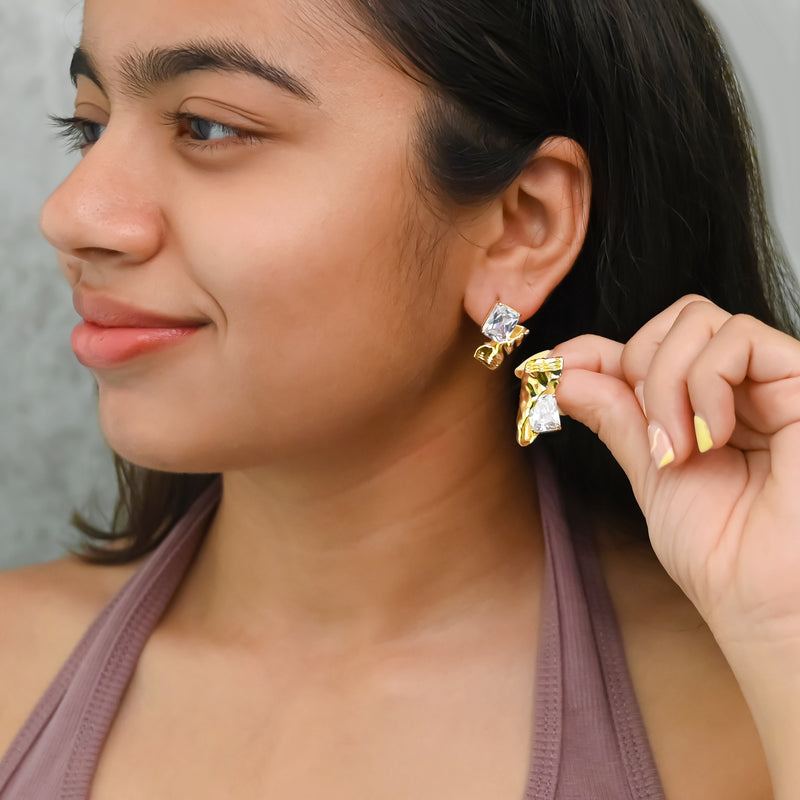 Crystal Mismatched Stud