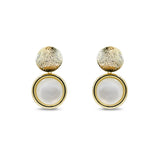 Textured Gold & Pearl Drop
