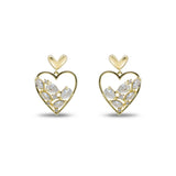 Heart Drop with Marquise Diamond