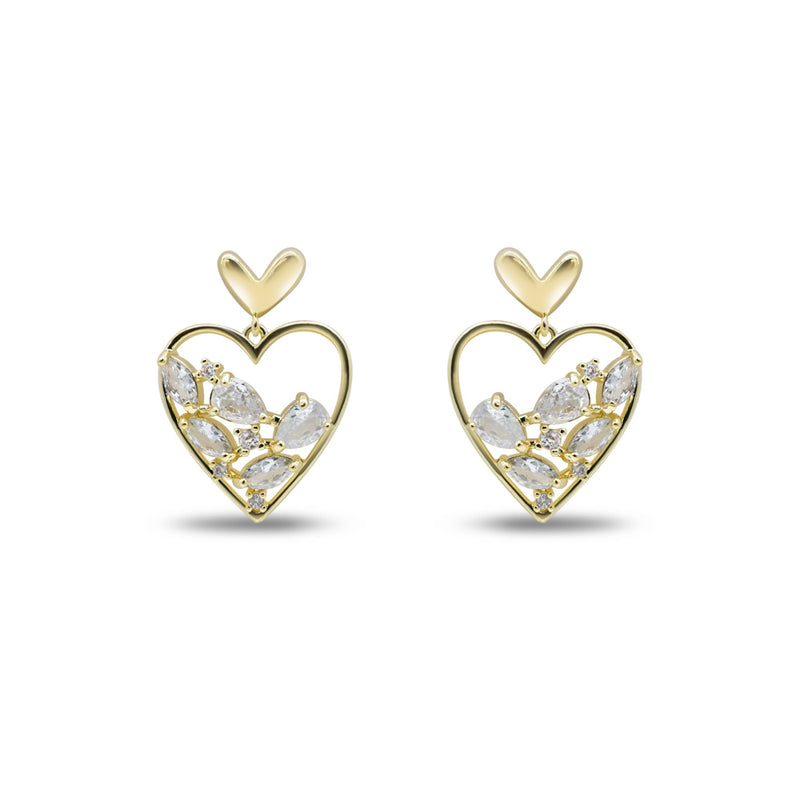 Heart Drop with Marquise Diamond