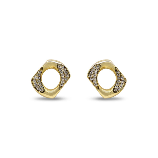 Diamond Geometric Stud