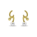Abstract Gold Pearl Drop