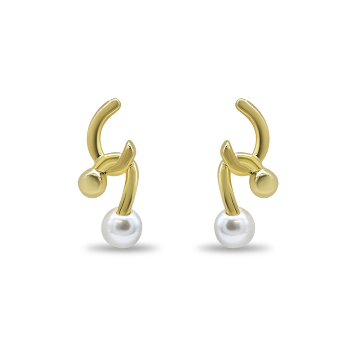 Abstract Gold Pearl Drop