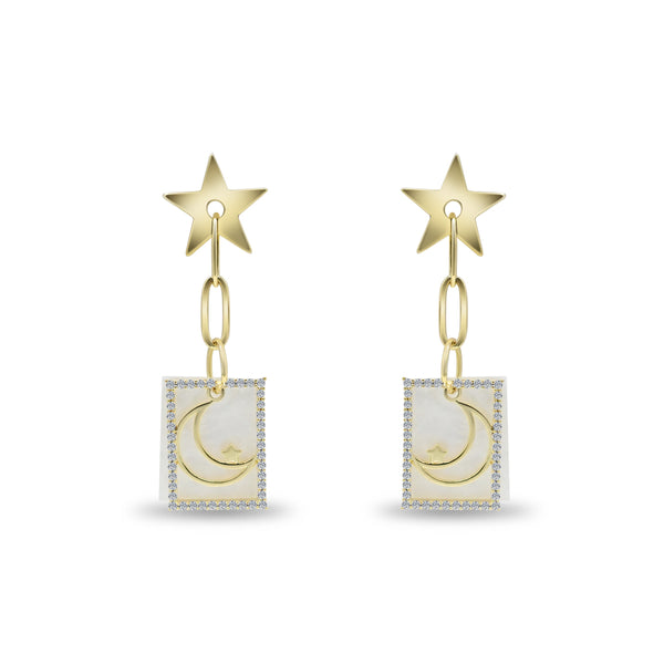 Gold Star & Moon Drop