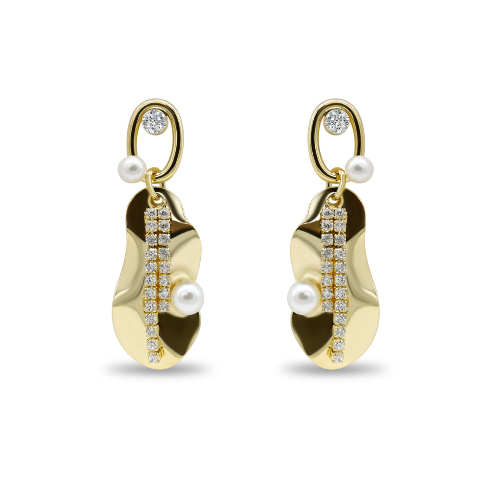 Asymmetrical Pearl & Diamond
