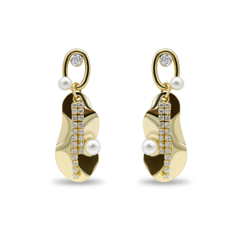 Asymmetrical Pearl & Diamond