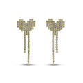 Pixel Heart Diamond Dangle