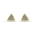 Geometric Triangle Diamond Stud