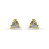 Geometric Triangle Diamond Stud