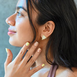 Geometric Triangle Diamond Stud