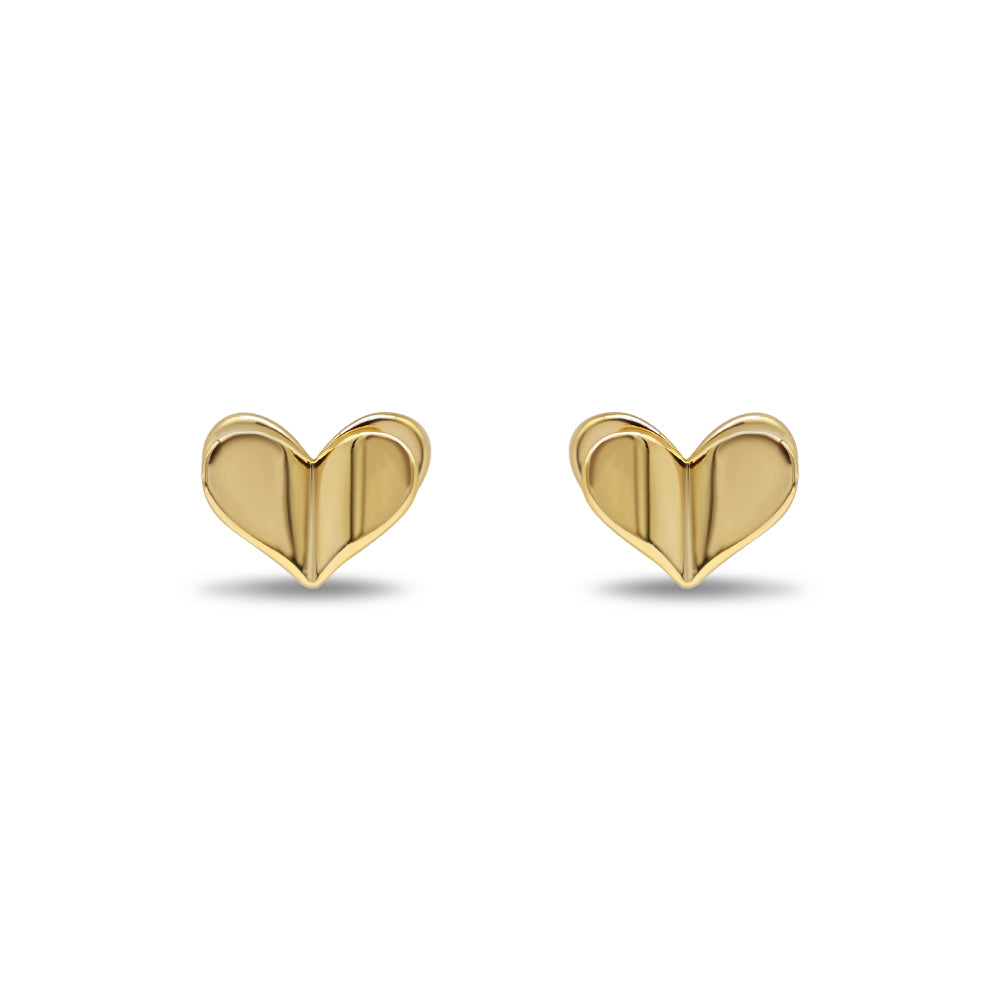 Plain Heart Stud