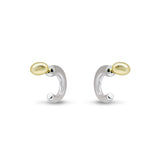 Minimalist Two-Tone Hoop